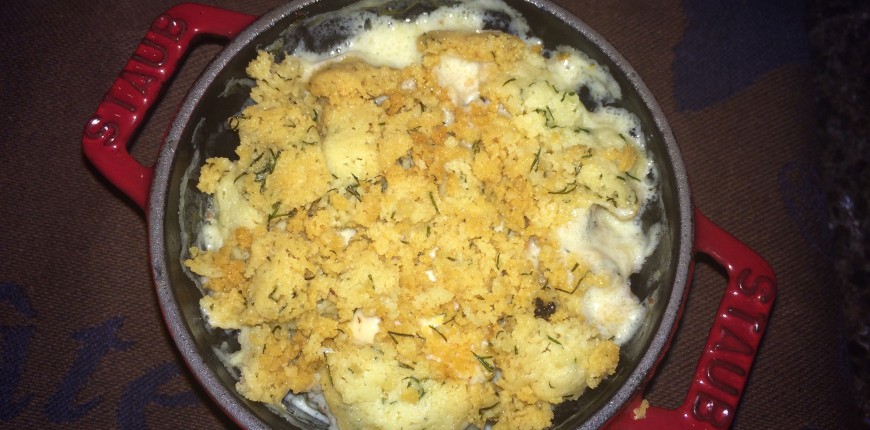 Crumble de saumon à l’aneth