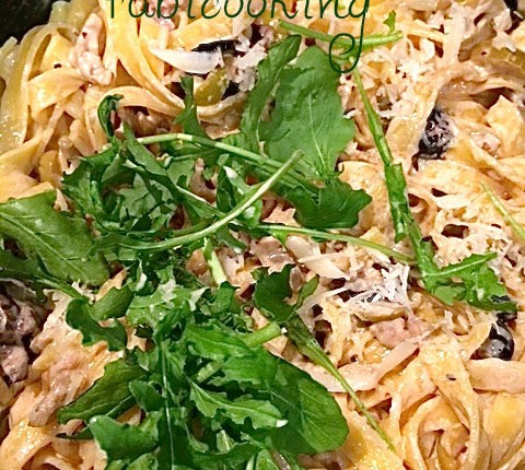 Tagliatelles aux olives