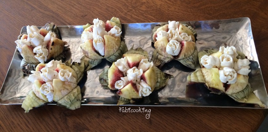 Figues au fromage de chèvre frais