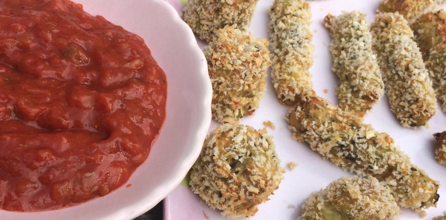 Frites de courgettes au parmesan