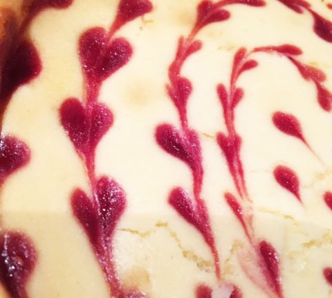 Cheesecake framboise et chocolat blanc