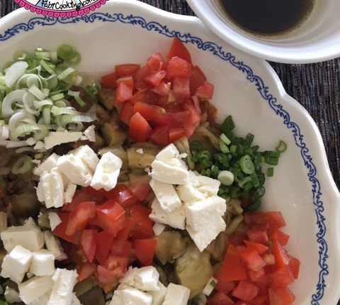 Salade aubergine et féta