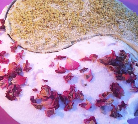 Duo de Glace kulfi pistache et glace à la rose