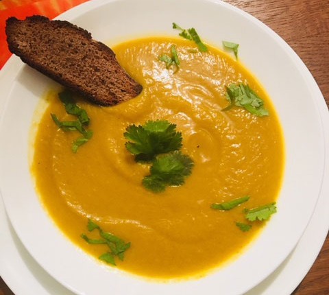 Velouté de potiron au curry