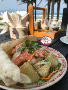 Salade pomelo crevettes