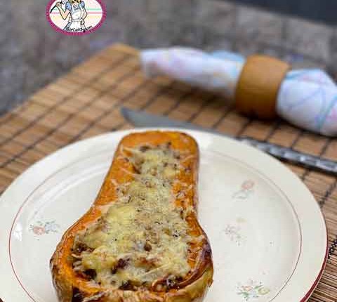 Butternut farcie au quinoa