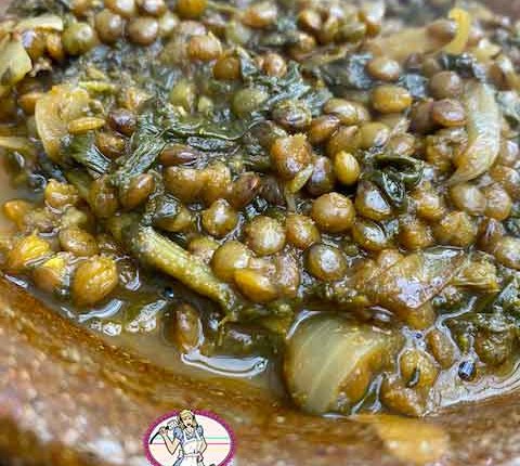 Lentilles et épinards à l’indienne