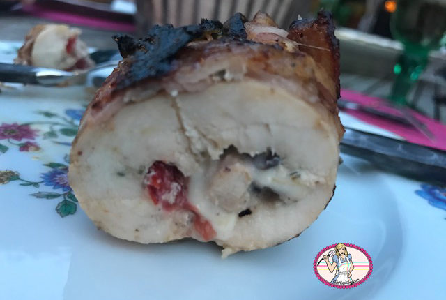Saltimbocca de poulet à la napolitaine au barbecue