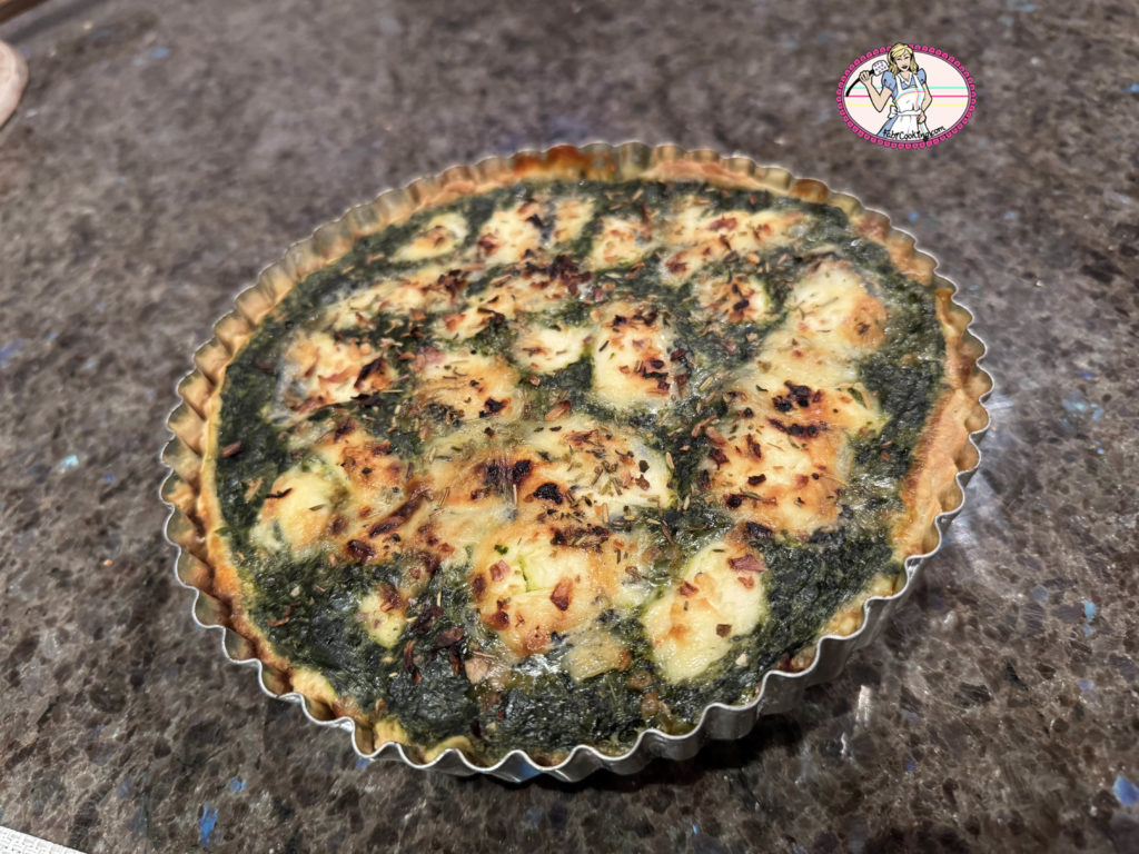 La tarte épinard chèvre et sa pointe d'épice qui la sublime