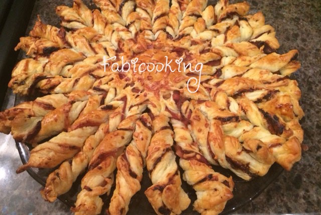 Tarte Soleil pruneaux bacon