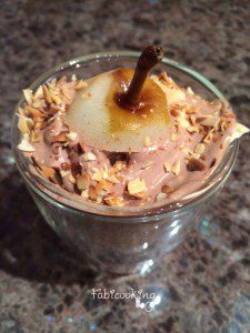 Poire-pochee-ganache-choco-en-verrine-