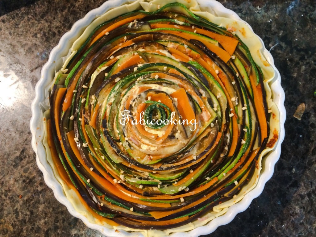 Tarte spirale aux légumes