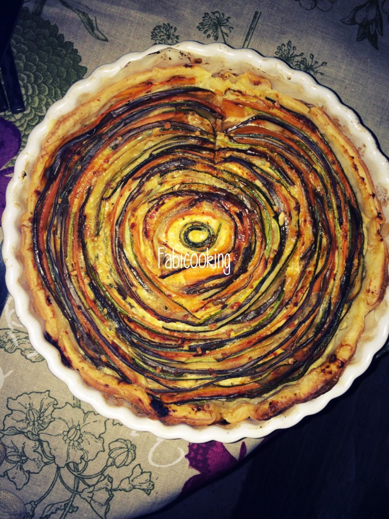 Tarte spirale aux légumes