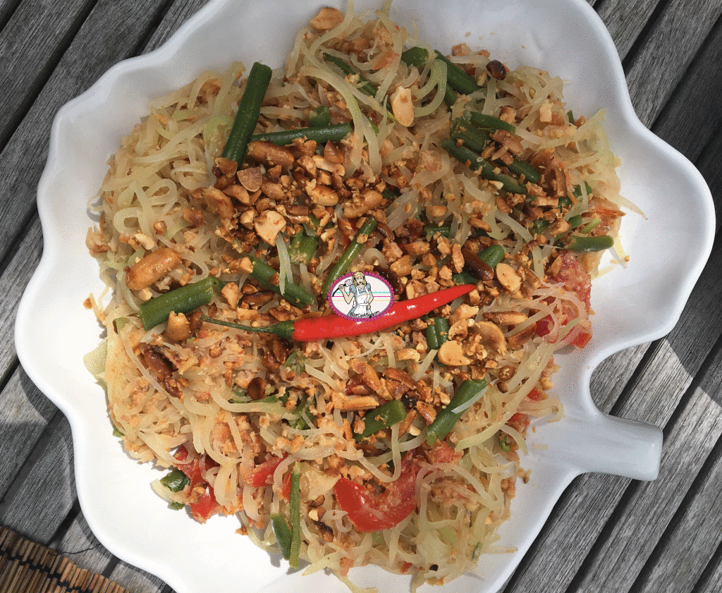 Salade de papaye verte