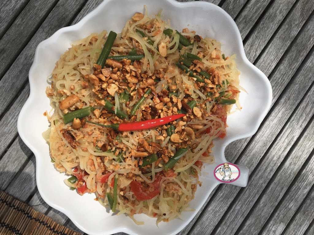 Salade de papaye verte