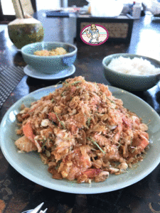 Salade de pomelo aux crevettes à la thaïlandaise 