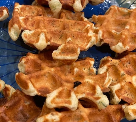Gaufres au saumon fumé