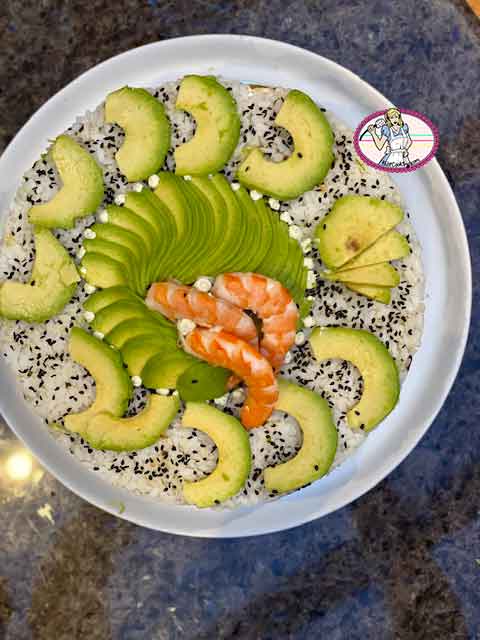 Sushi cake