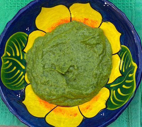 Sauce verte magique coriandre et avocat