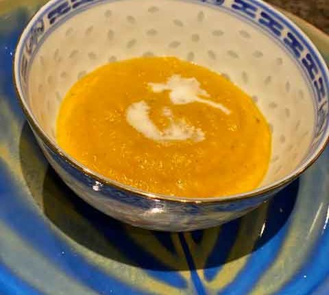 Velouté de butternut au lait de coco