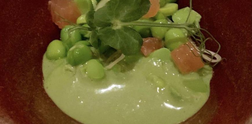 Soupe de cosses de petits pois
