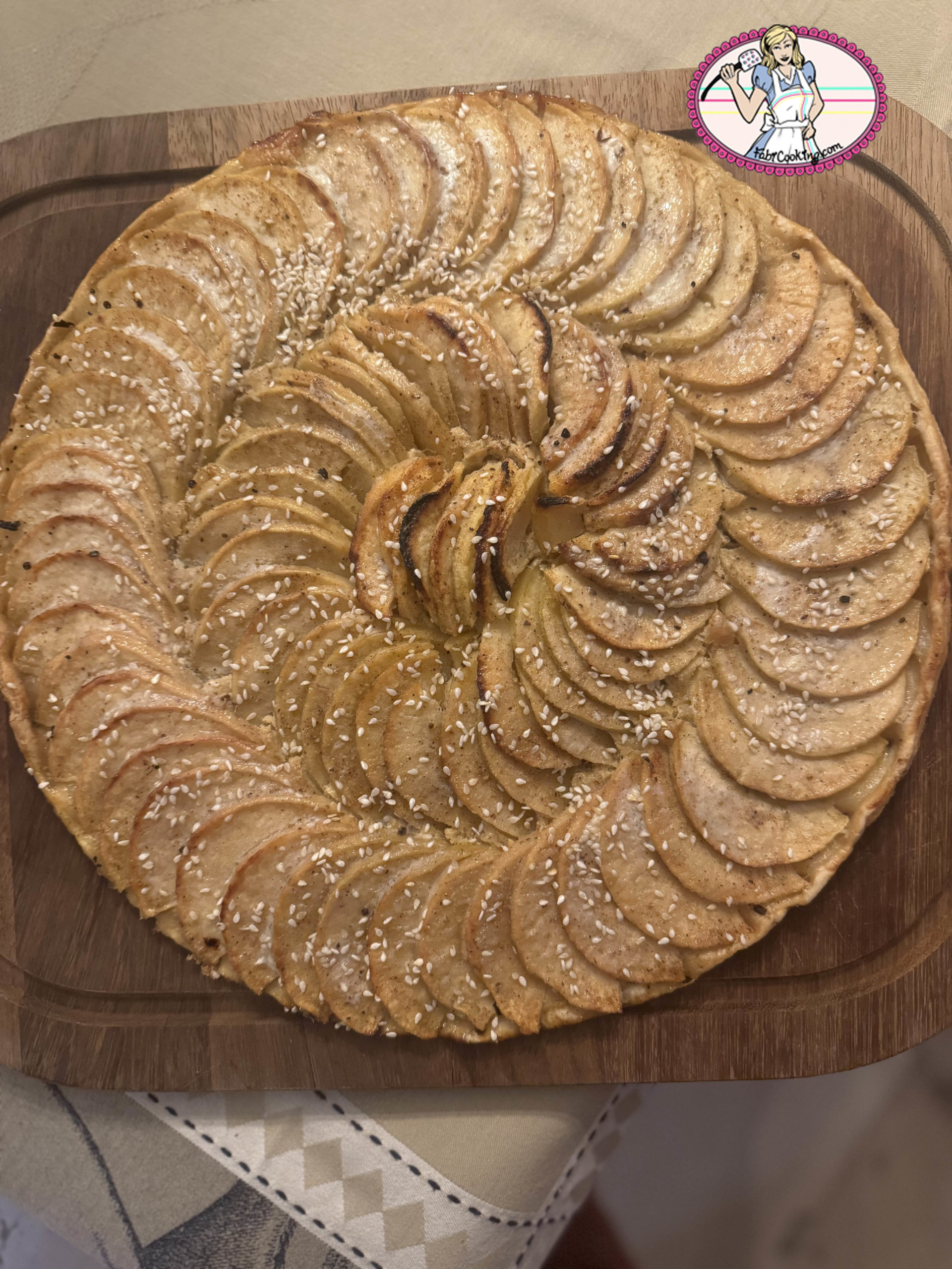 Tarte aux pommes tahini18