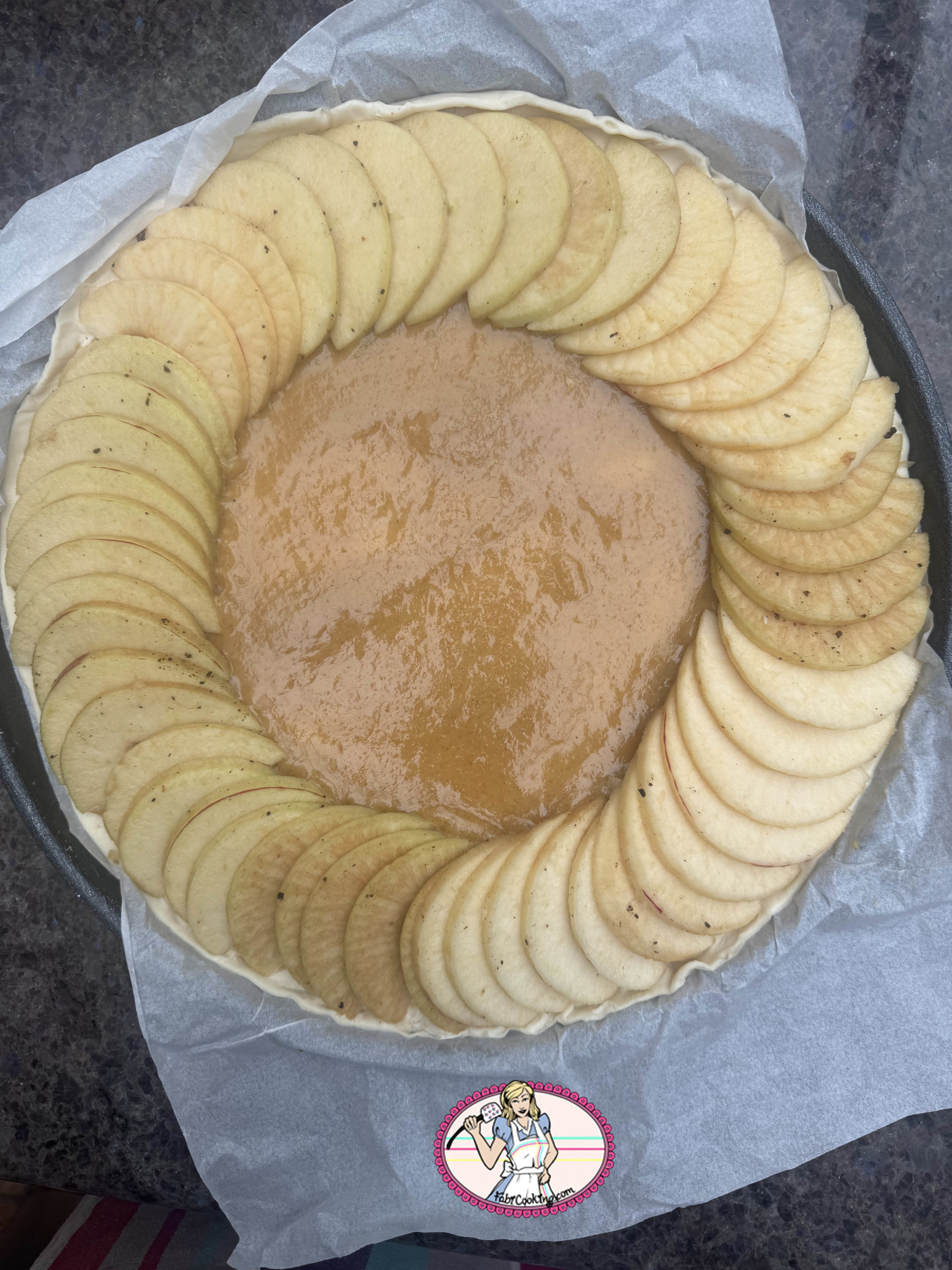 Tarte aux pommes tahini5