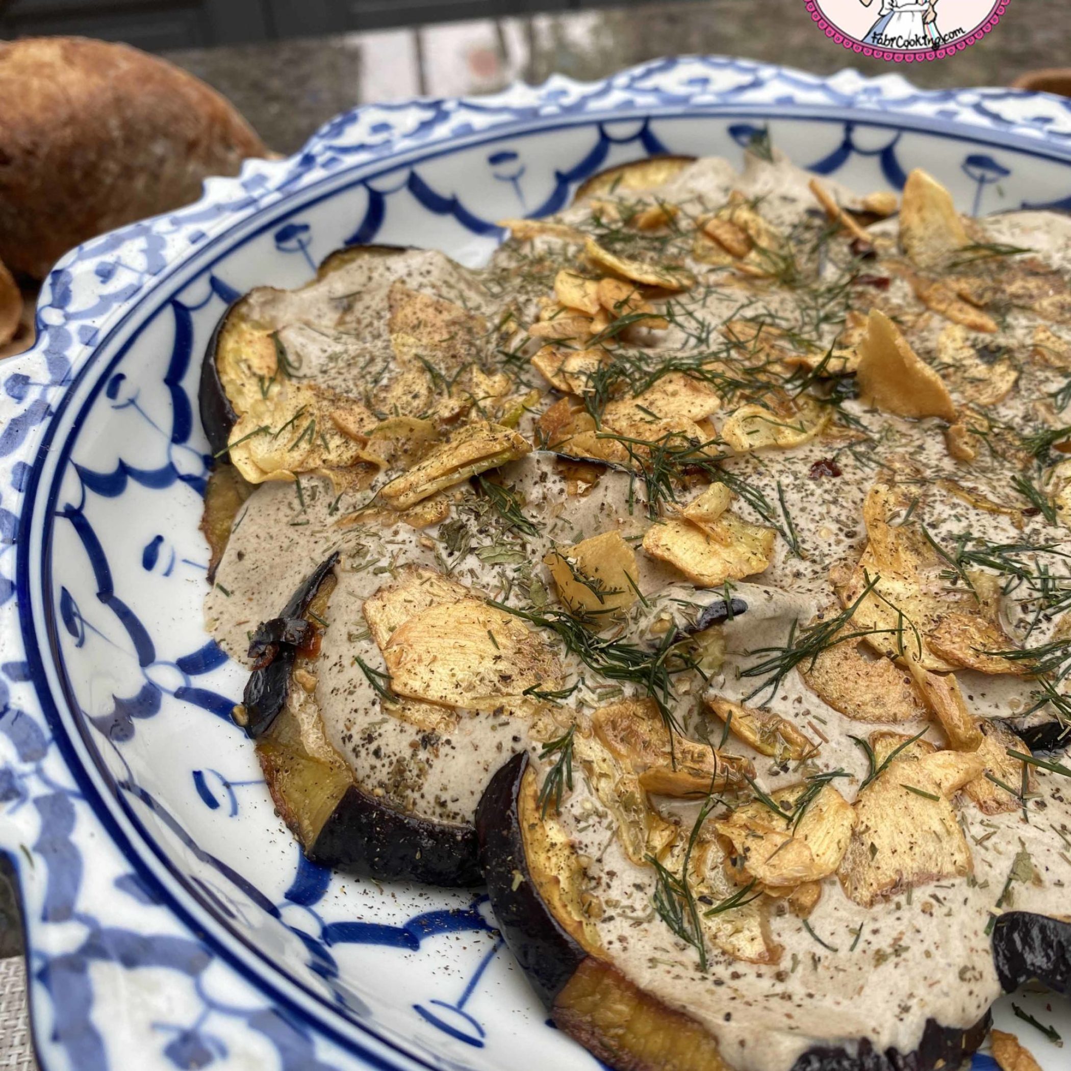 Aubergine à l'ail noir d'Ottolenghi