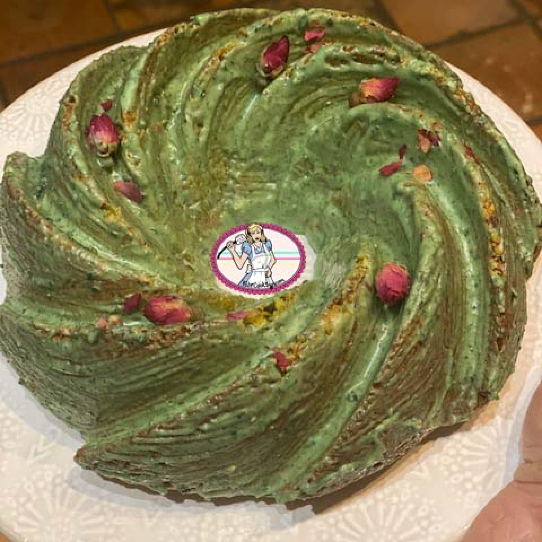 Joli bundt cake à la pistache