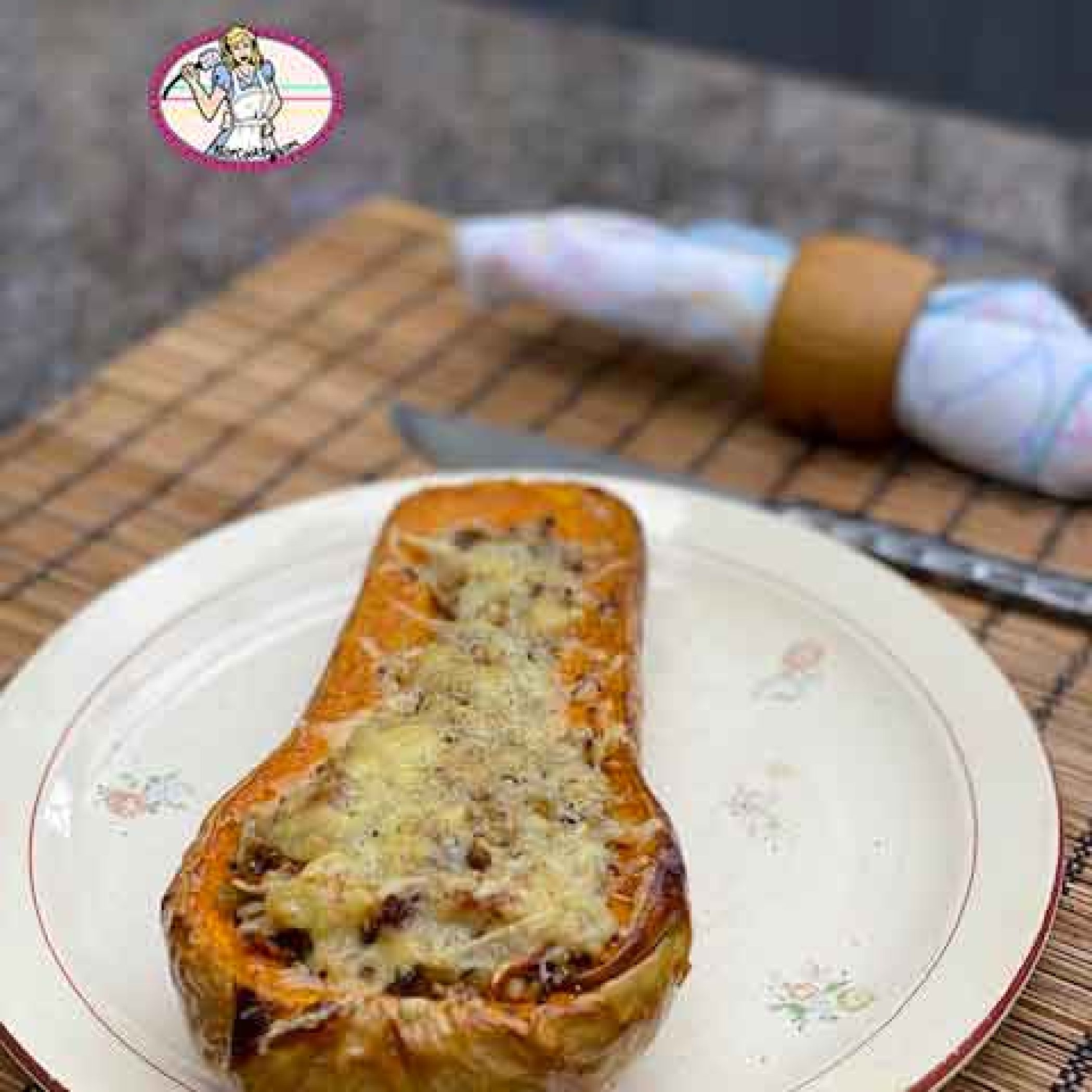 Butternut farcie au quinoa