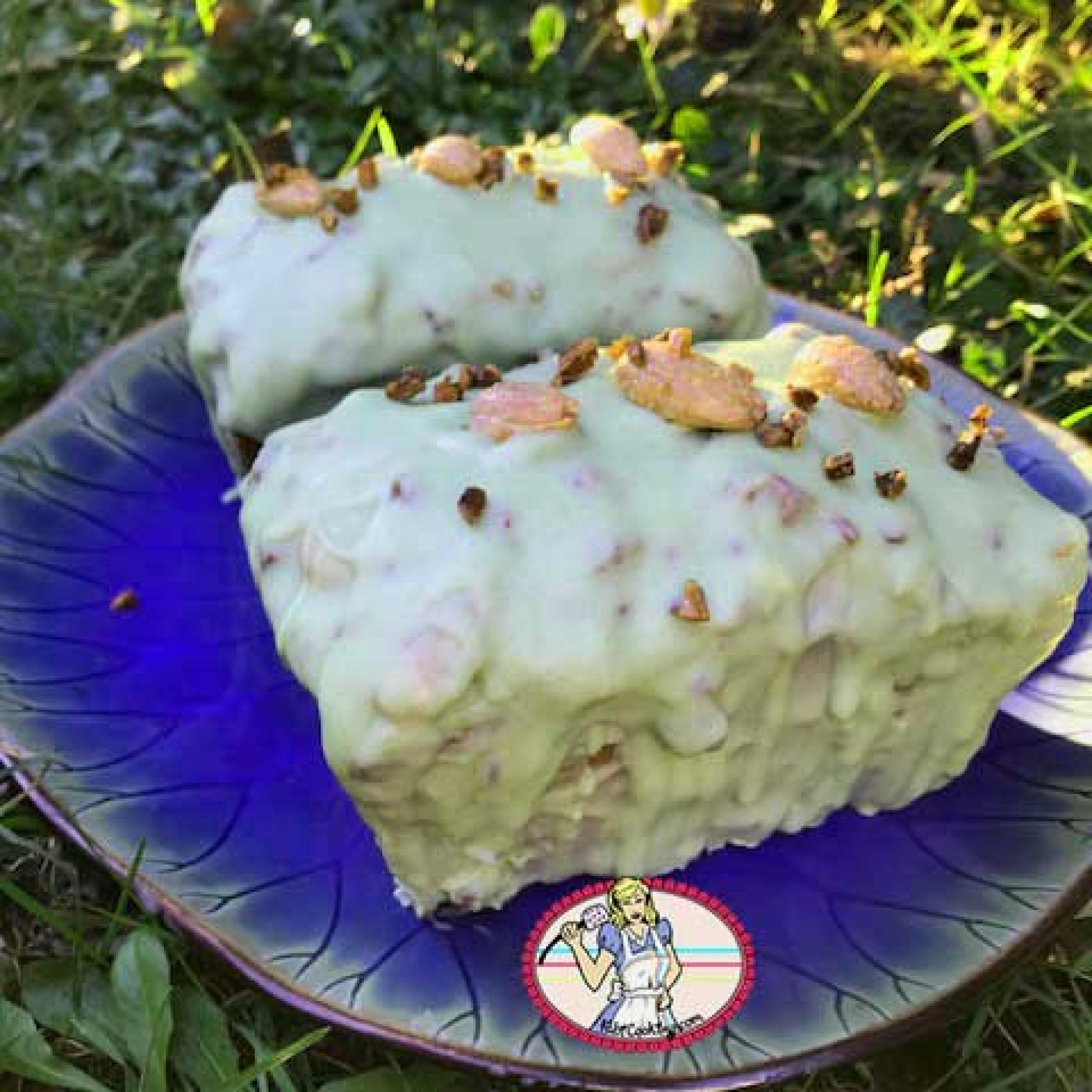 Cake caramel, pistache et amande de Christophe Michalak.