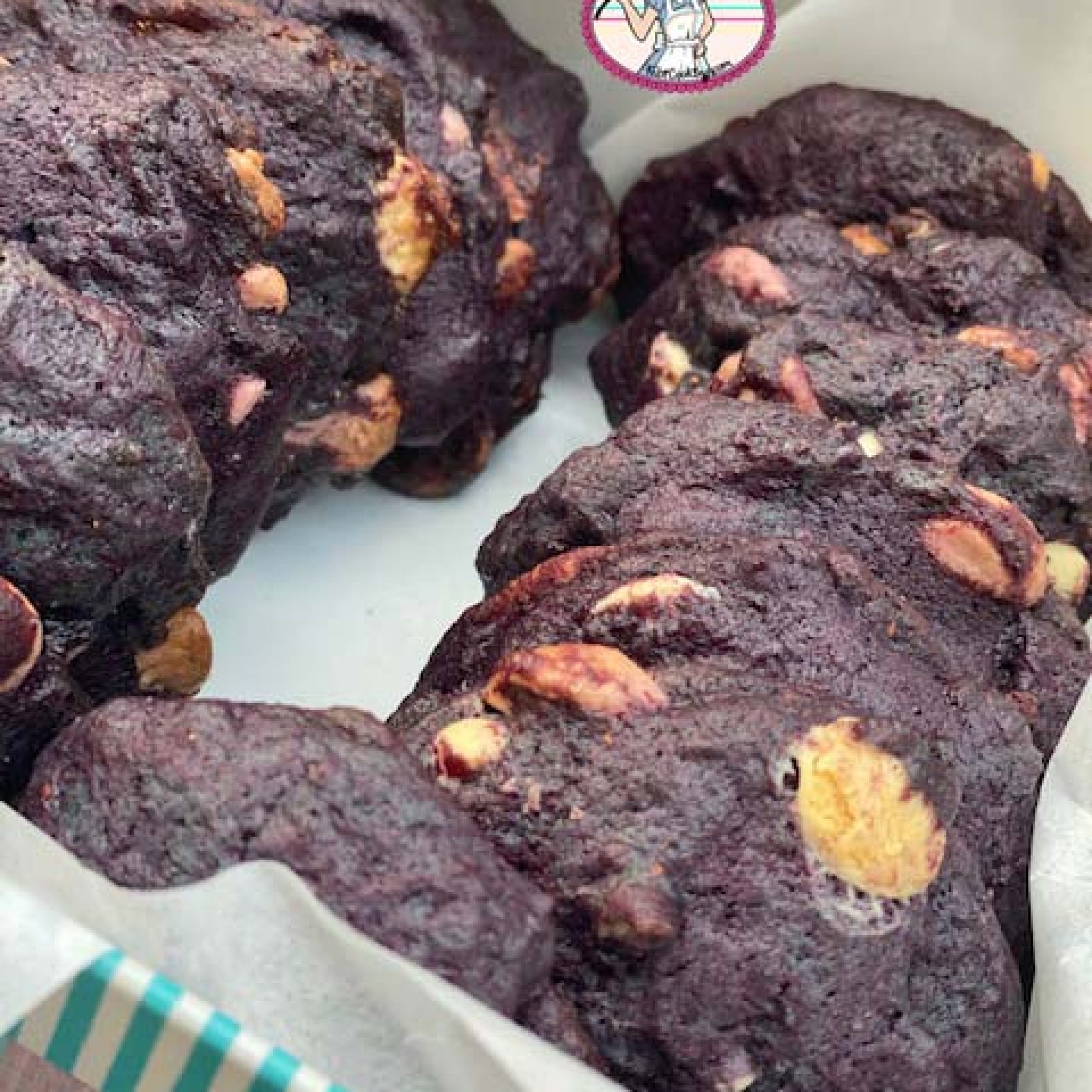 Cookies moelleux myrtilles et chocolat blanc