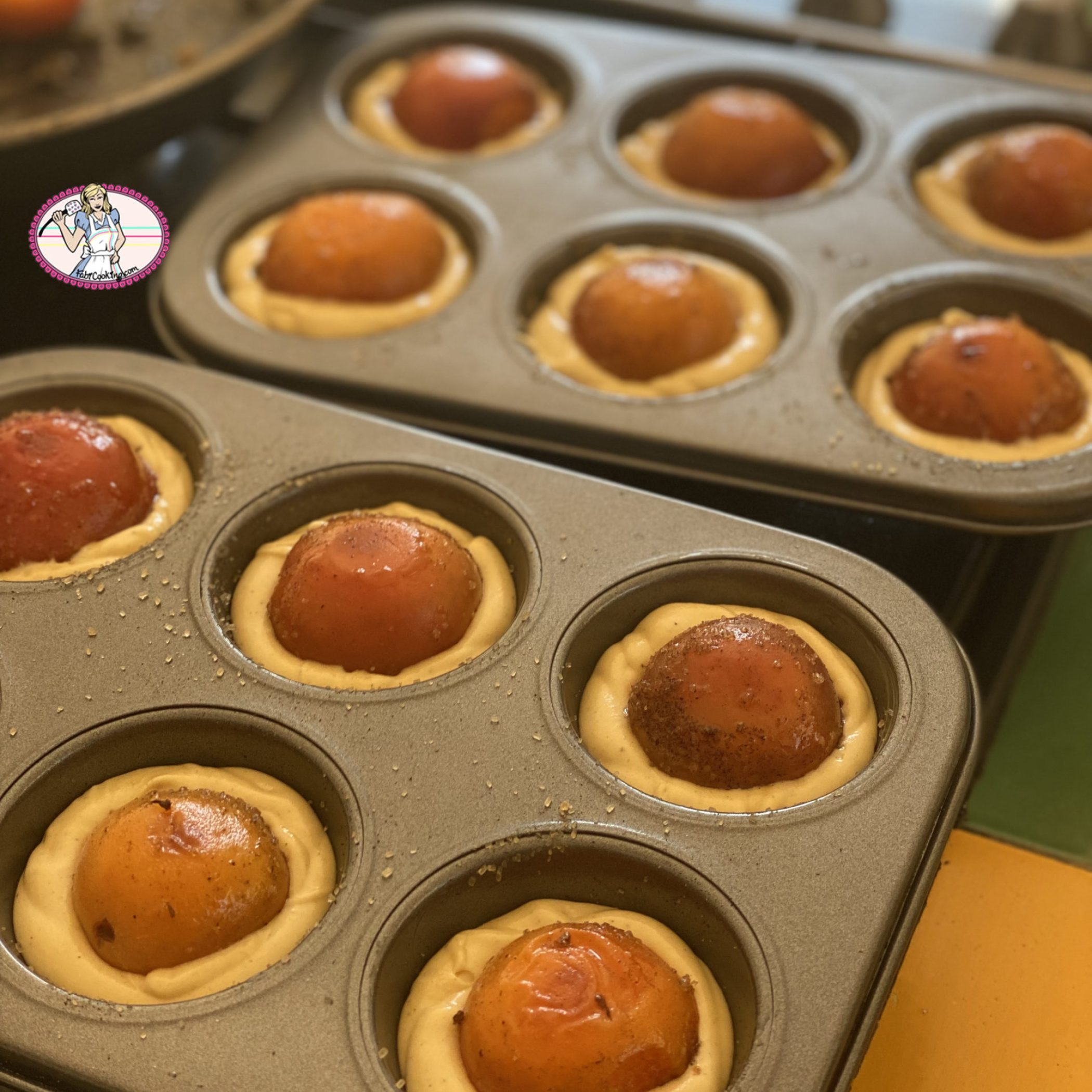 Cupcake abricot lavande