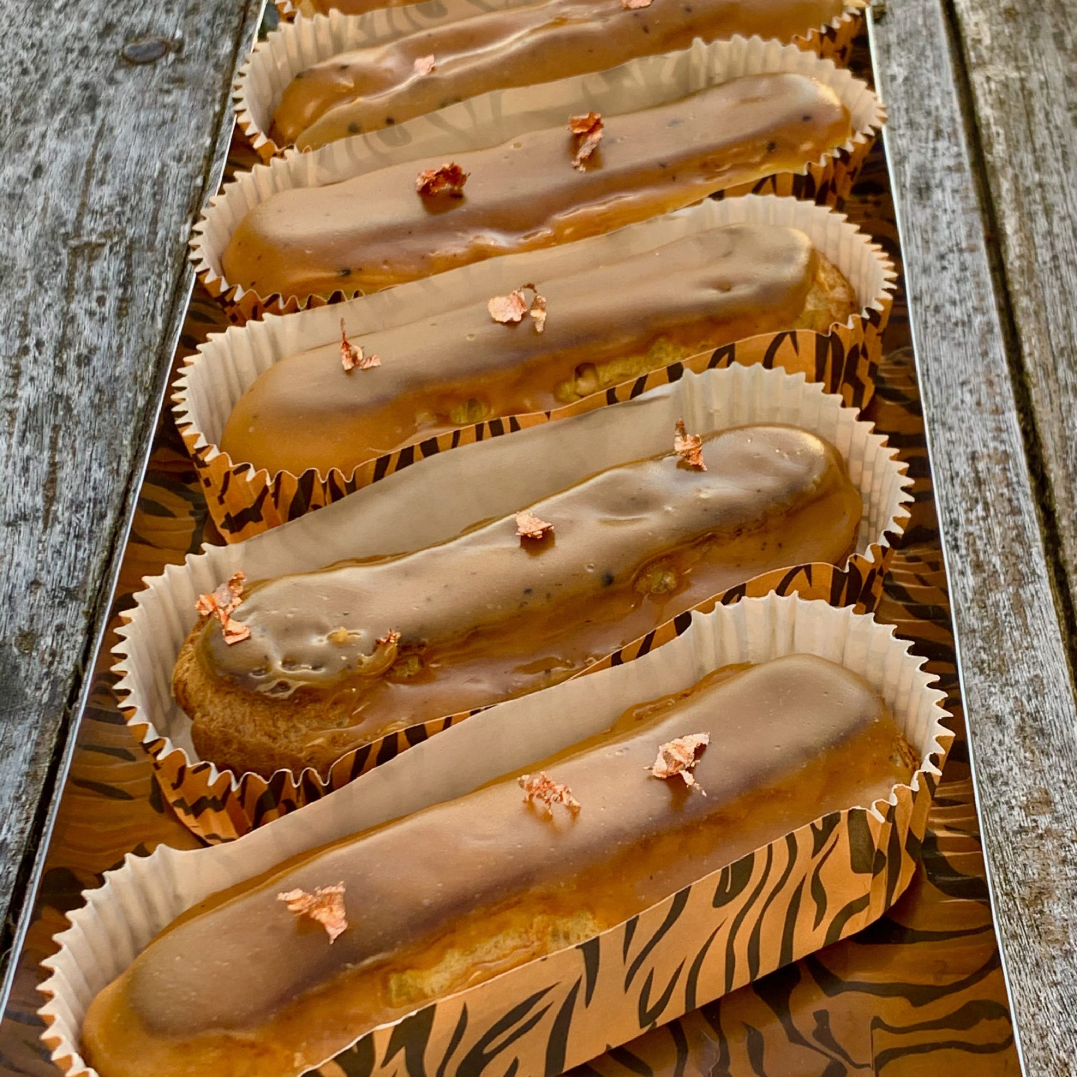 Éclairs caramel au beurre salé