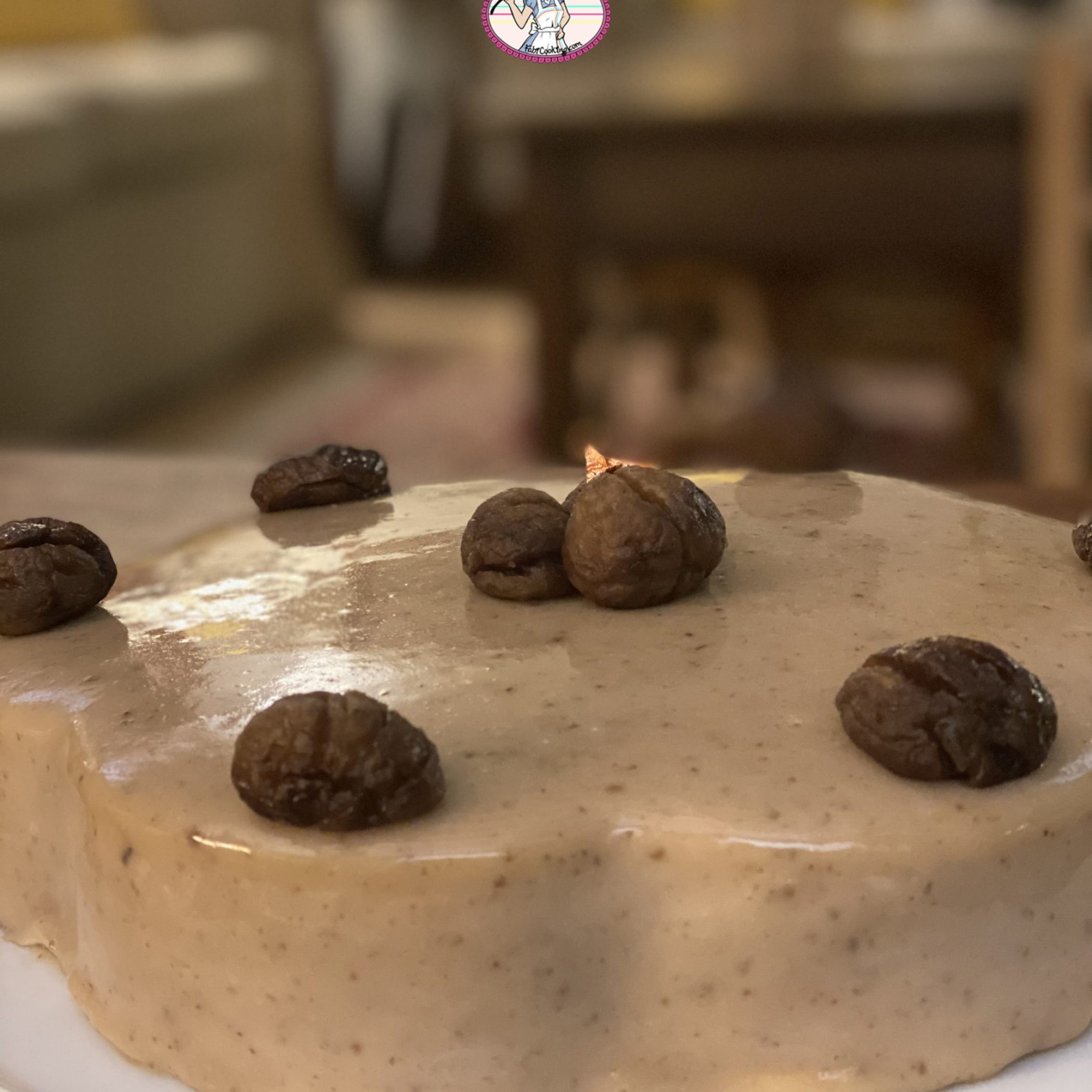 Entremets poire et marron