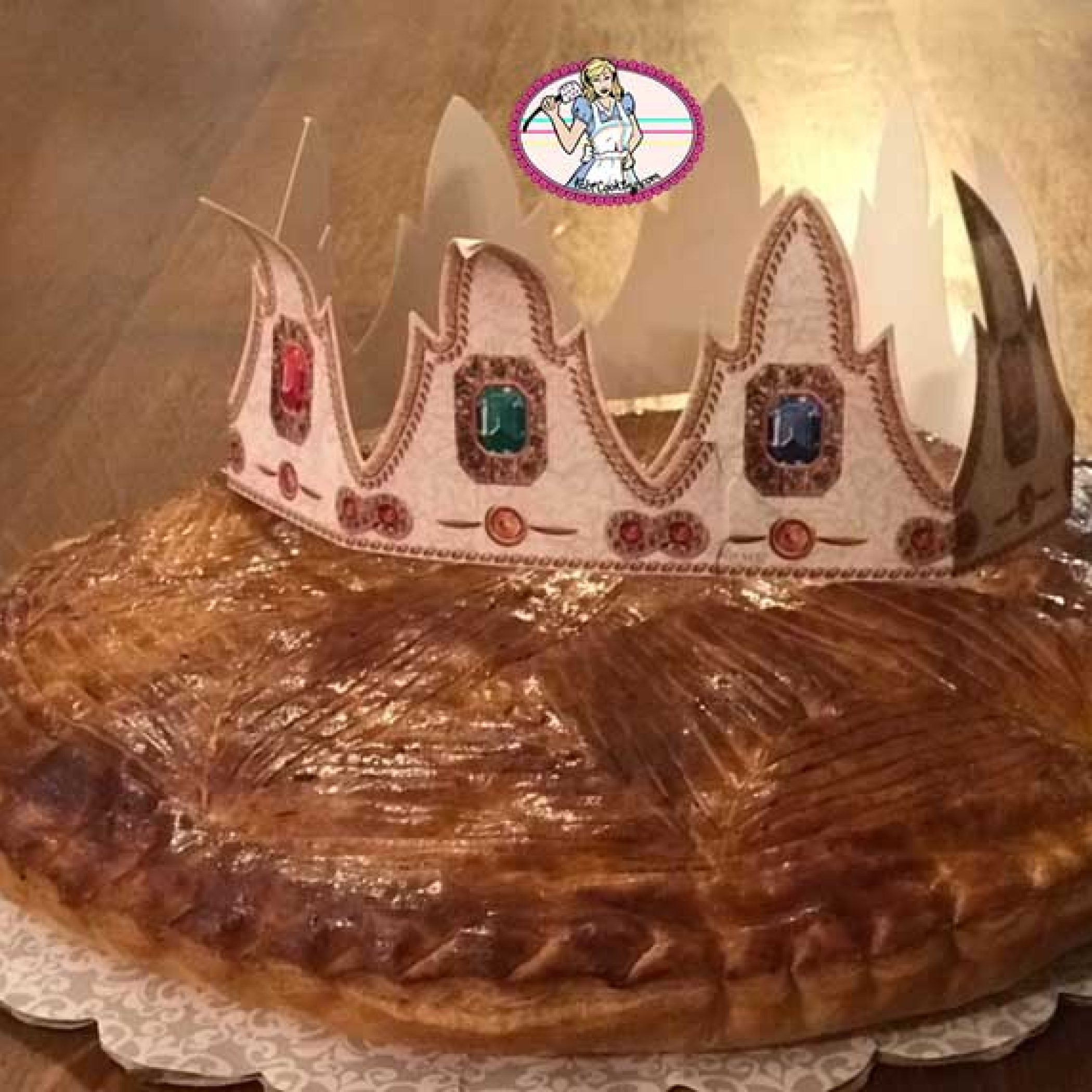 Galette crème d'amande mandarine et chocolat