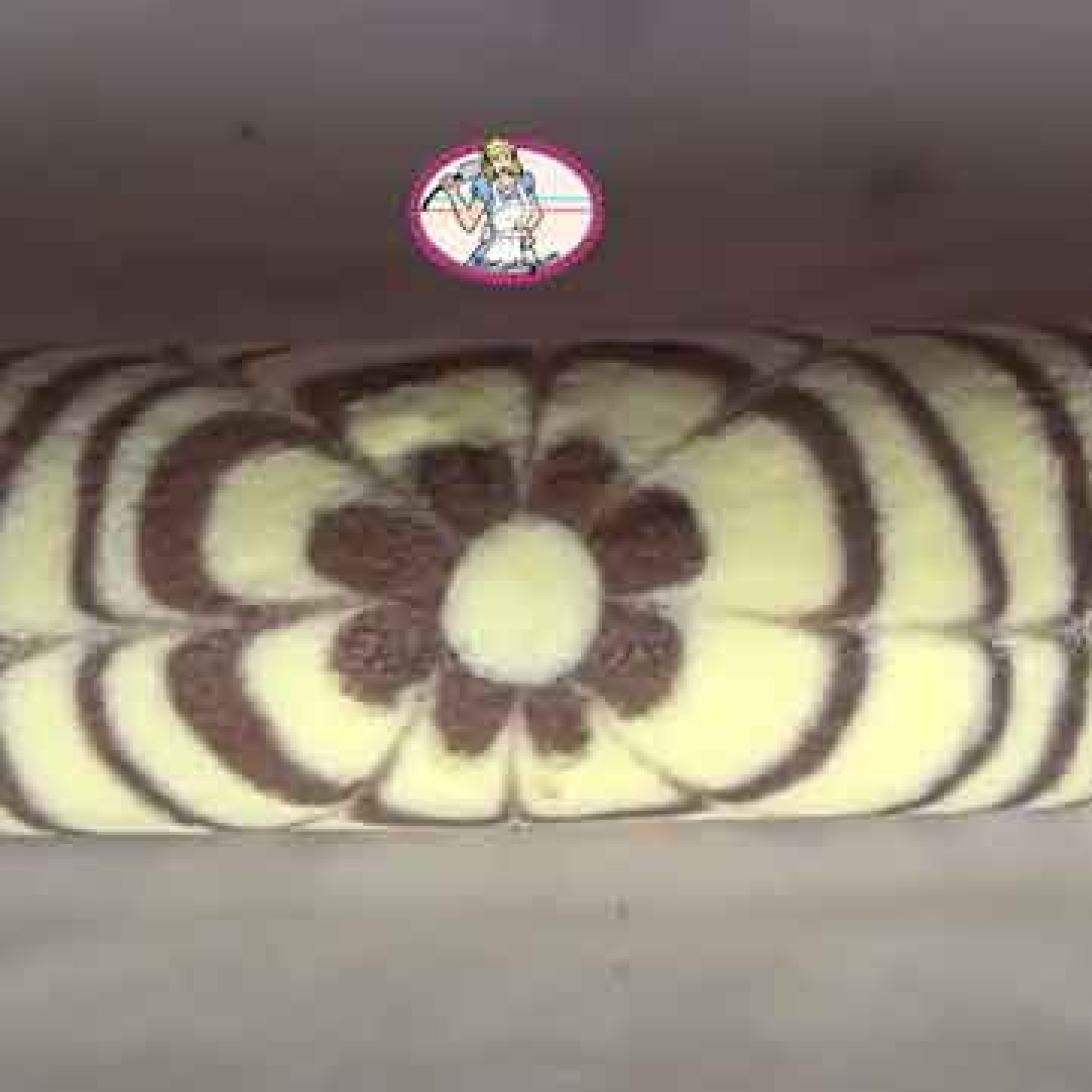 Gâteau marbré roulé