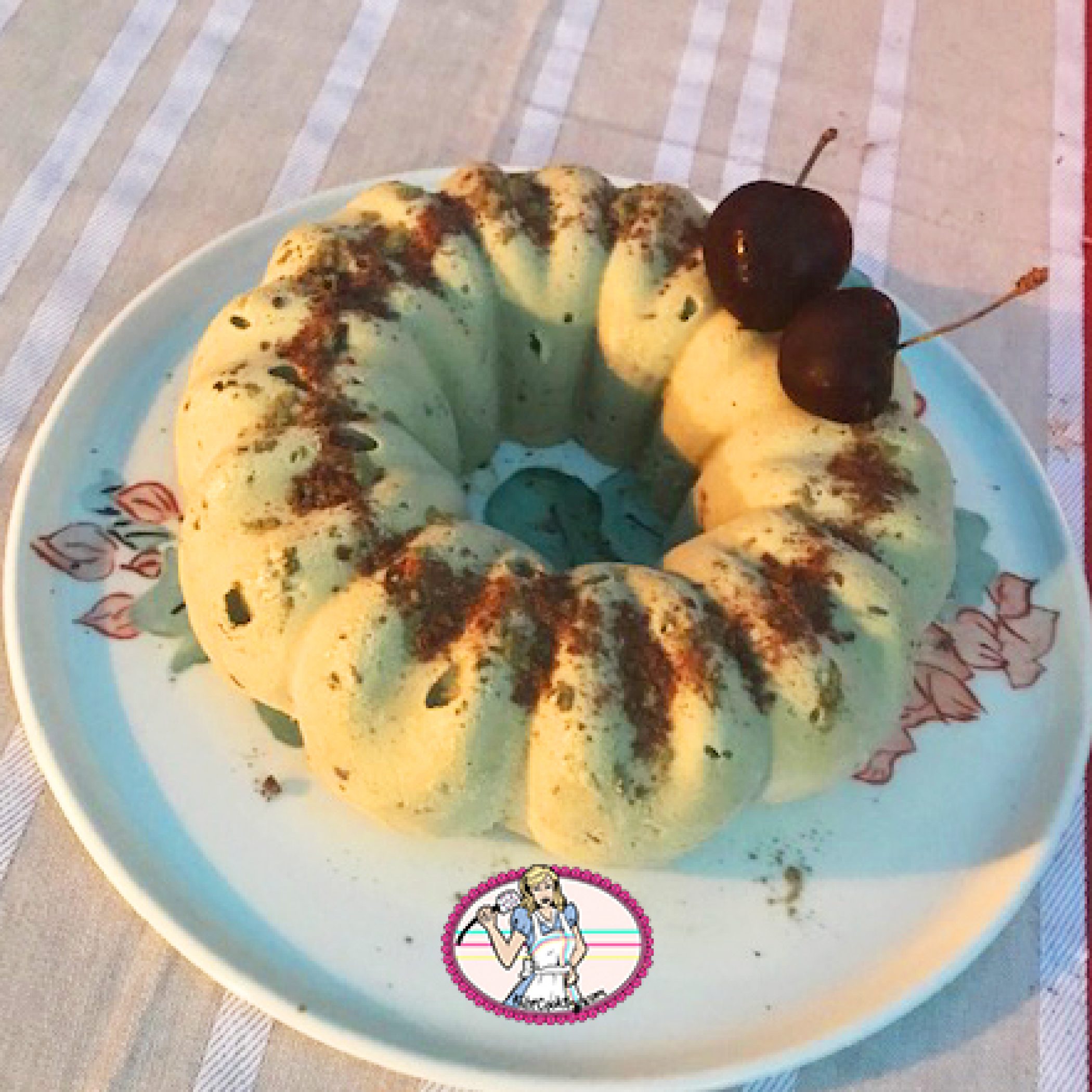 Glace matcha menthe et chocolat