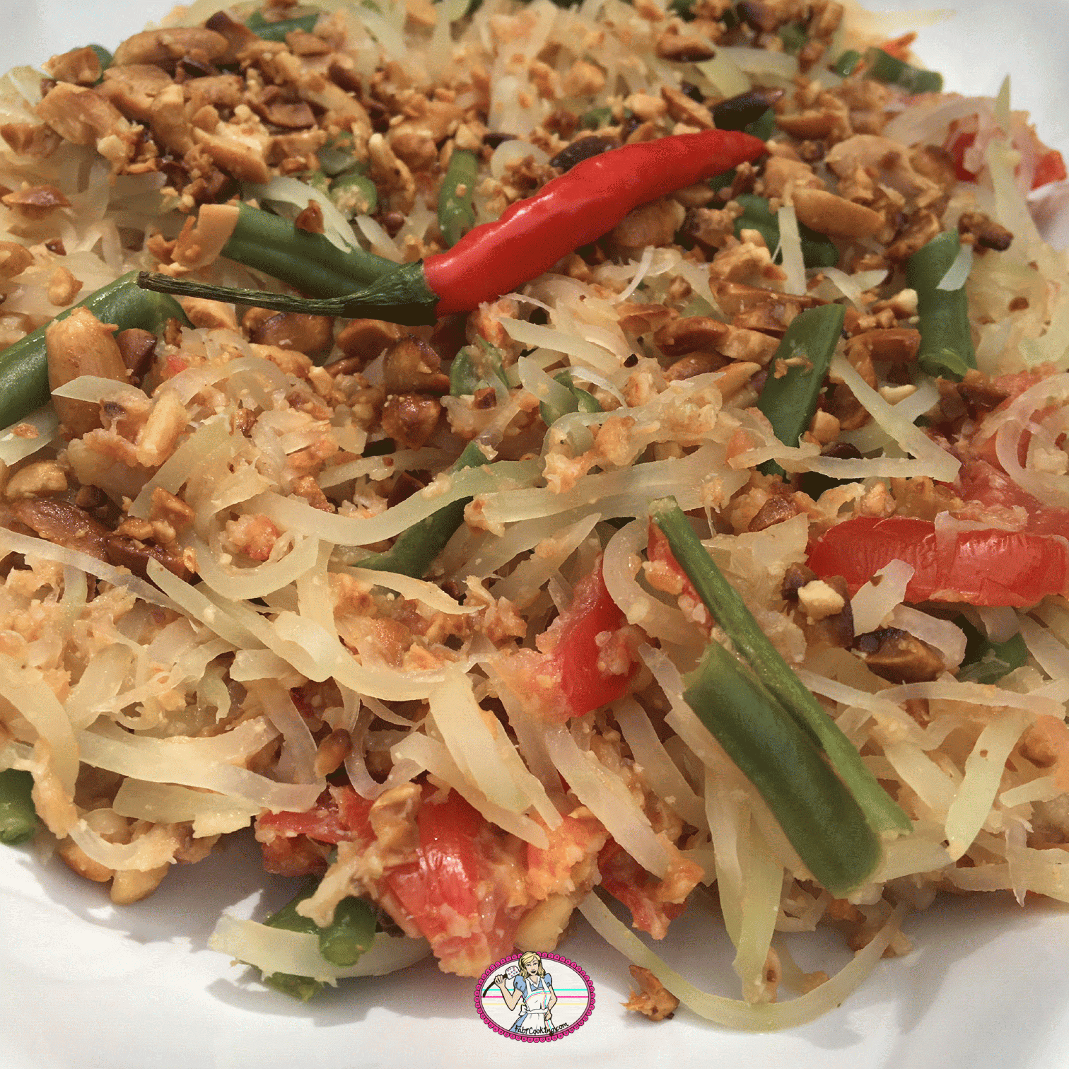 Salade de papaye verte