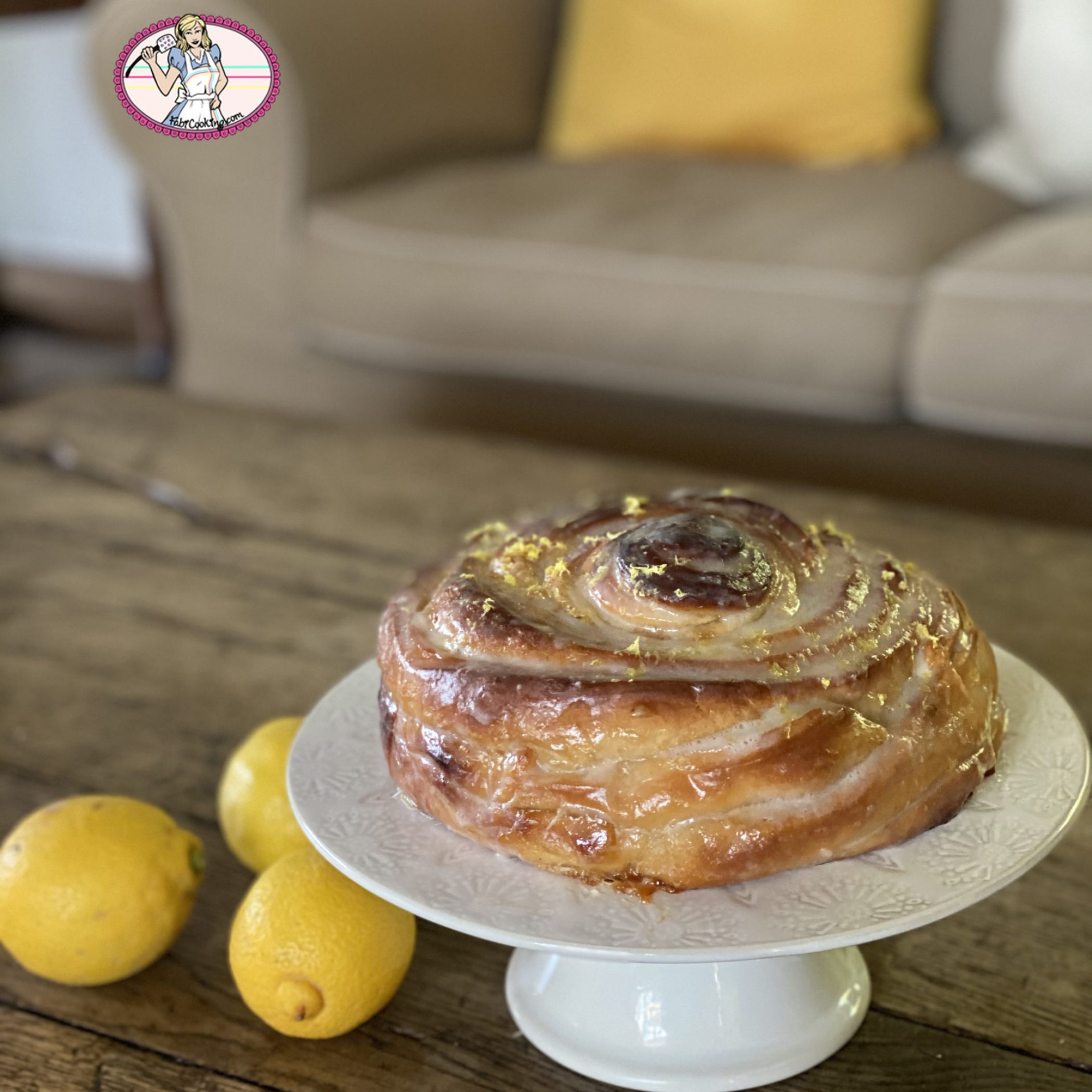 Roll géant au citron à l'américaine