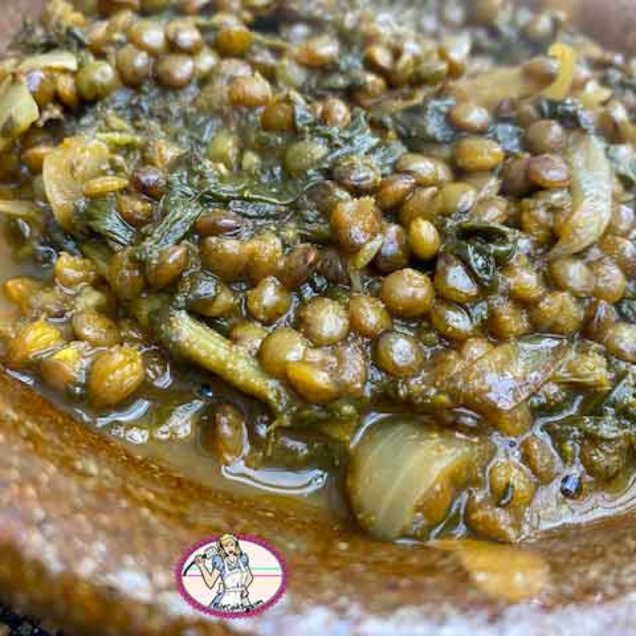 Lentilles et épinards à l'indienne