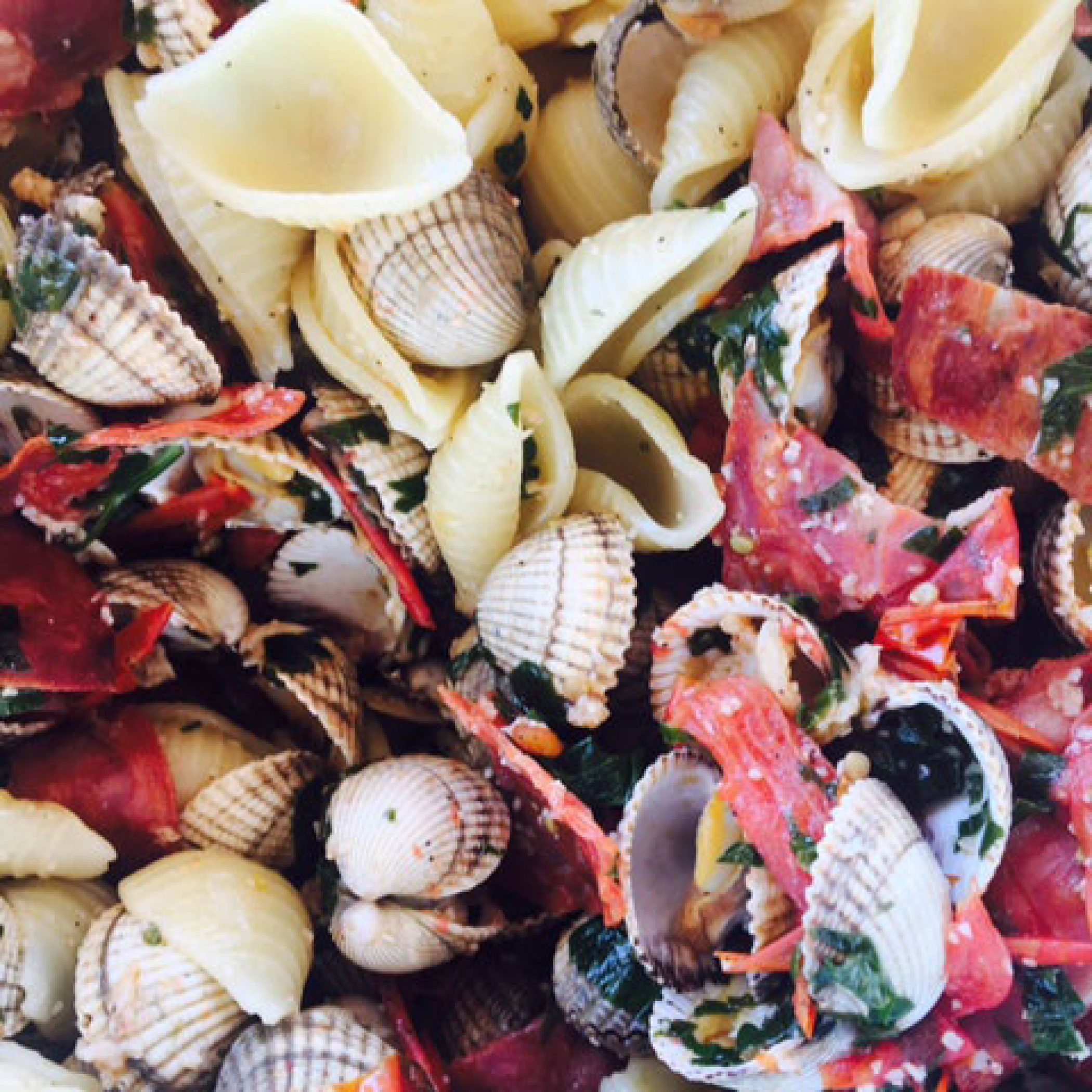 Pates-vongole-chorizo