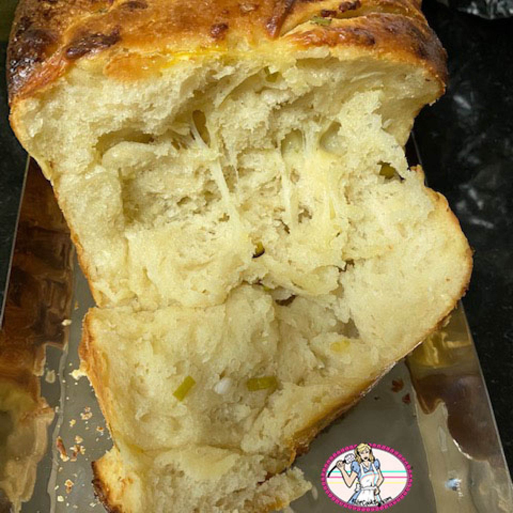 Pull apart bread oignon vert, ail et fromage