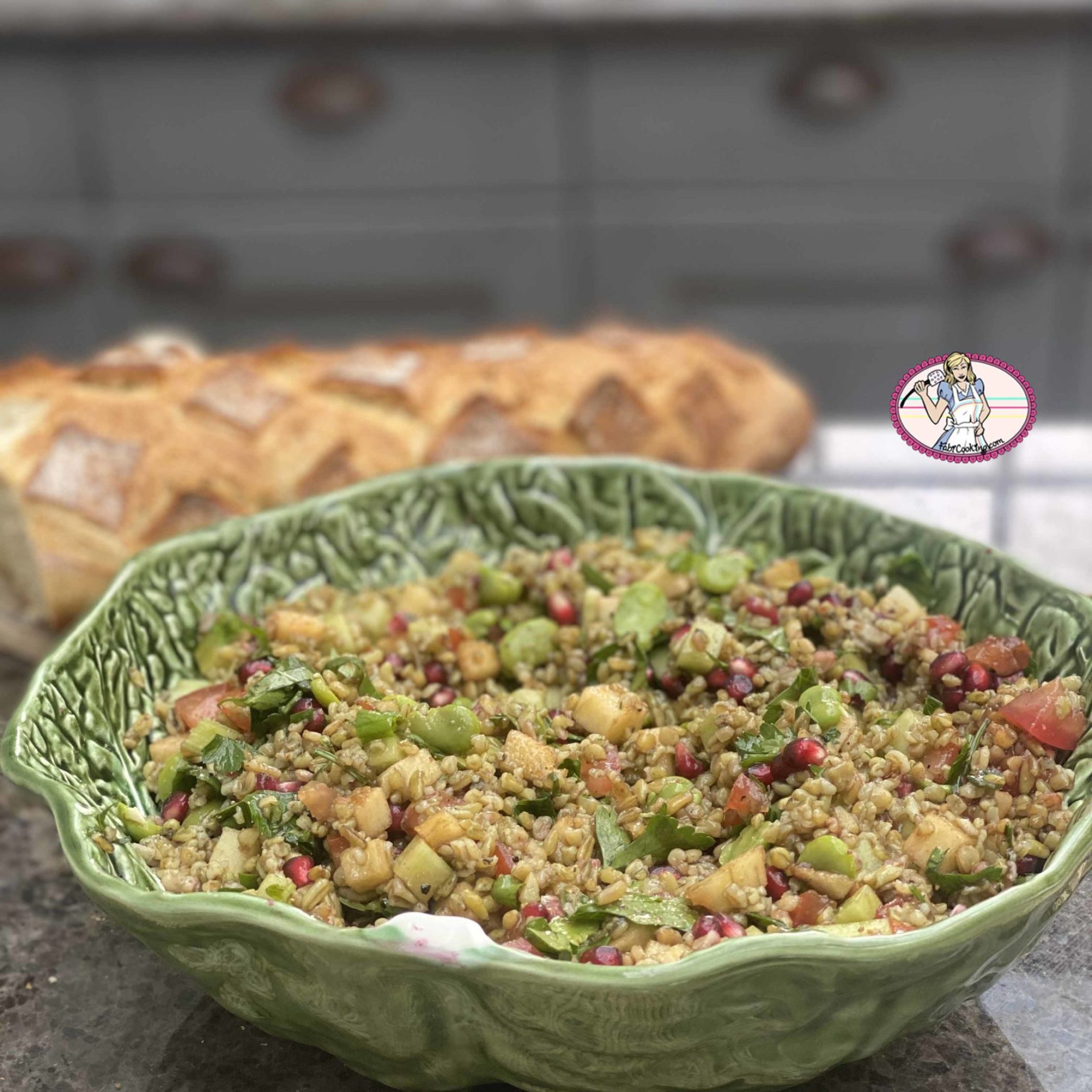 Salade de frikkeh à la grenade