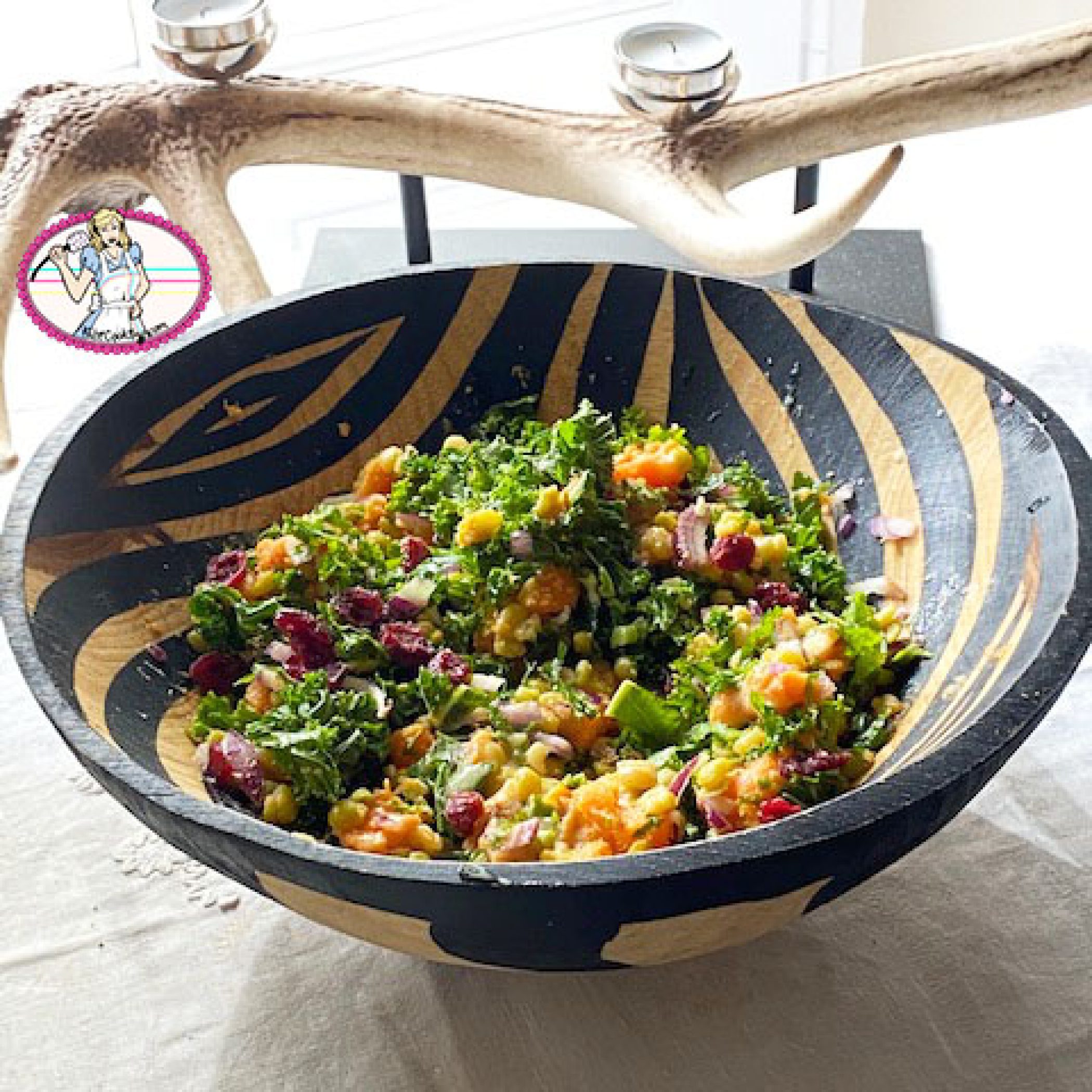 Salade de patate3 douce et pois cassés