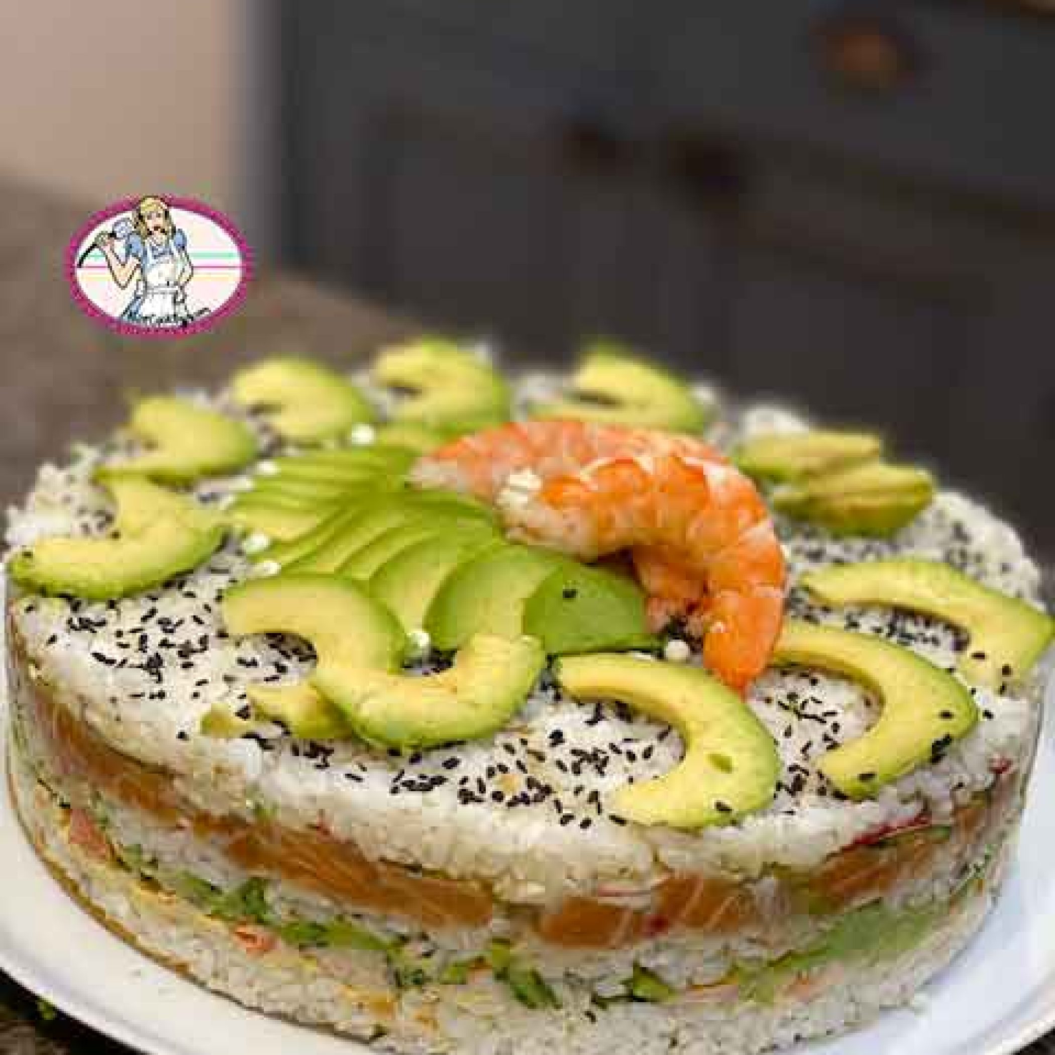 Sushi cake