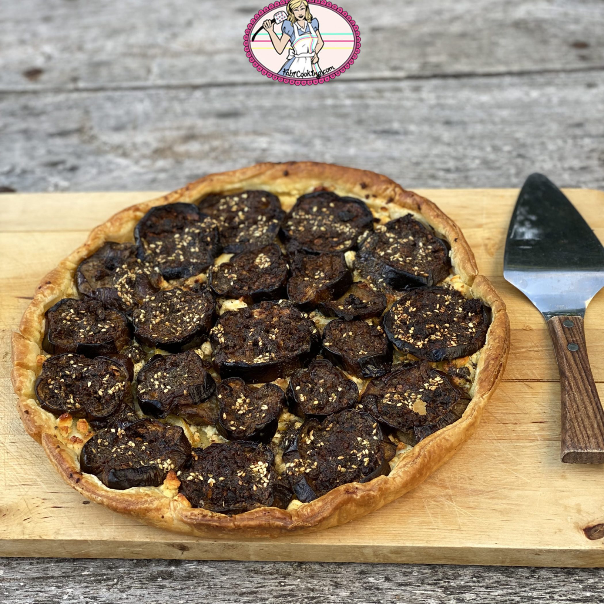 Tarte aux aubergines et feta