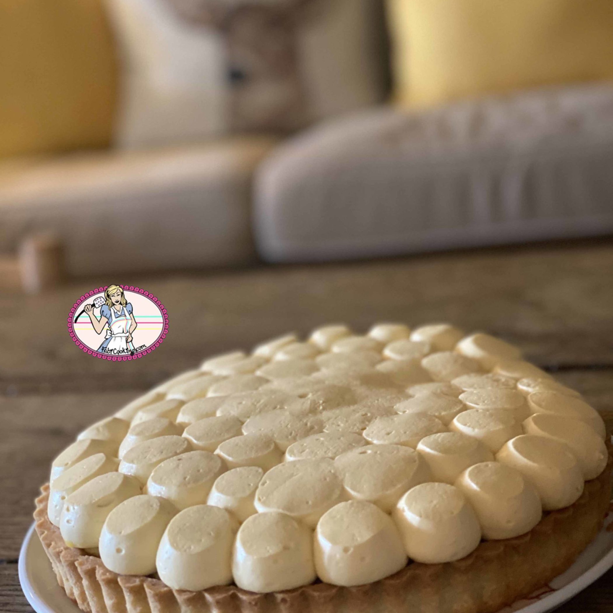 Tarte mangue et fruit de la passion