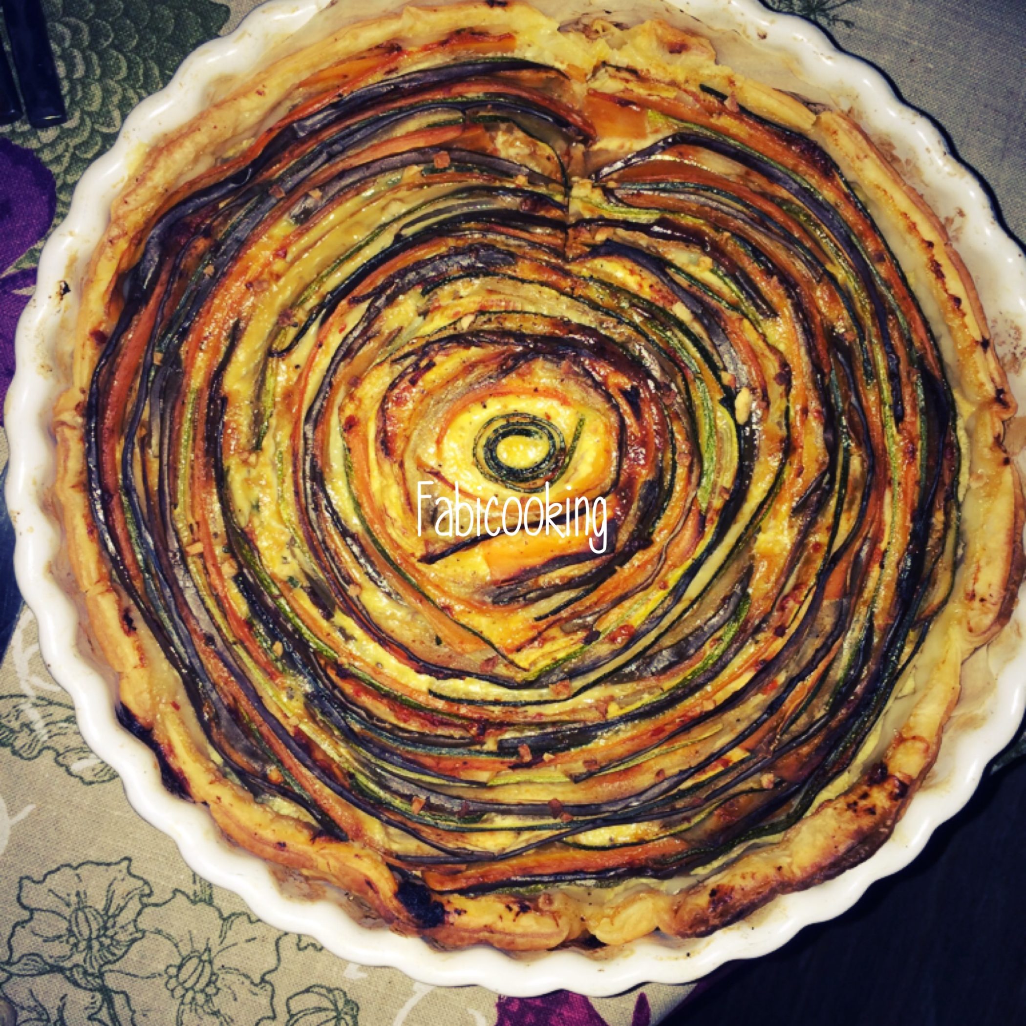 Tarte spirale aux légumes